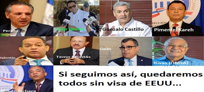 REVELAN NUEVOS NOMBRES de funcionarios de RD sin visa de USA…