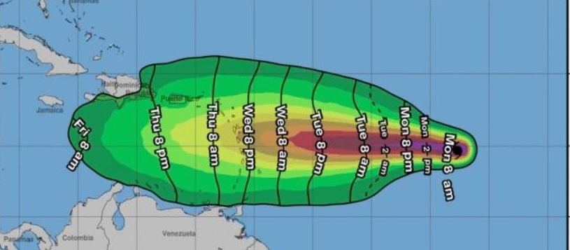 Isaac ya es huracán; se colocaría el viernes al sur de República Dominicana