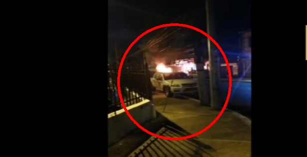 VIDEO: Se incendia un vehículo en el sector Don Bosco…