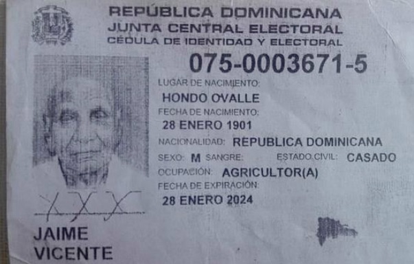 Fallece el hombre más viejo de República Dominicana