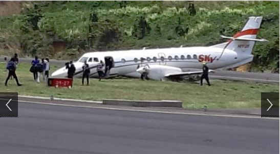 Jet que salió desde Santo Domingo se estrella al aterrizar en Dominica…