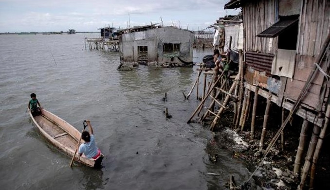 Ciudades filipinas se hunden inexorablemente