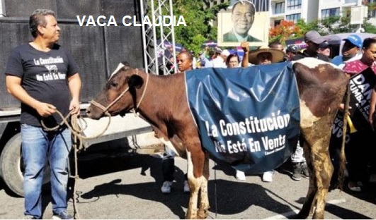 “VACA CLAUDIA” marcha contra la reforma constitucional…