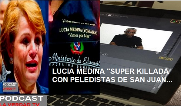 HERMANA DE DANILO, “KILLÁ, KILLÁ” con peledeistas sanjuaneros; “les da pelelengua”. OIGA AUDIO.