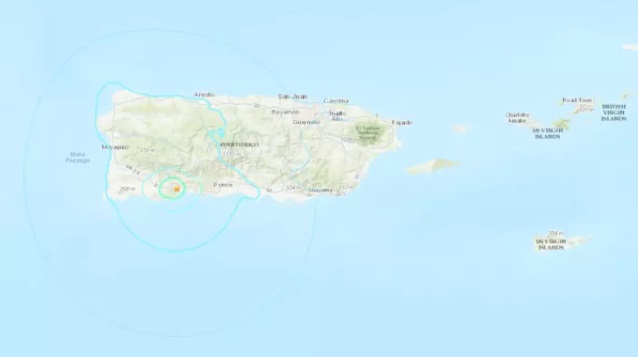 Sismo de magnitud 5 se siente en buena parte de Puerto Rico