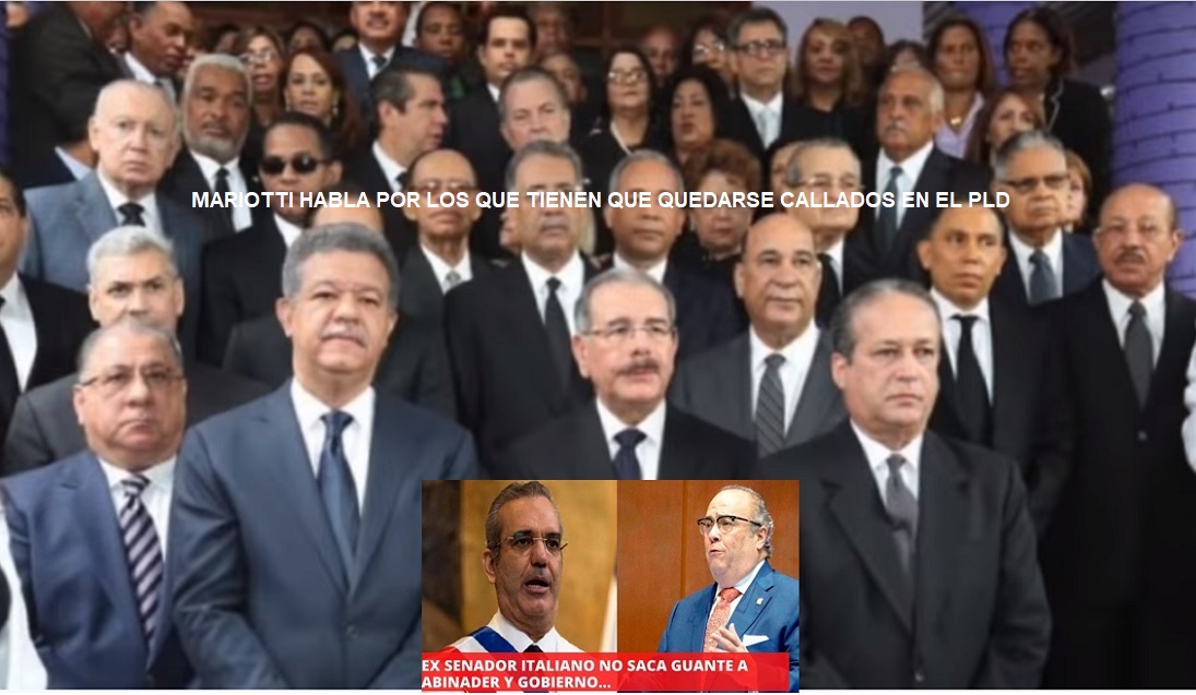 MARIOTTI “ECHA PLEITO” POR LOS QUE TIENEN CALLARSE en el PLD…