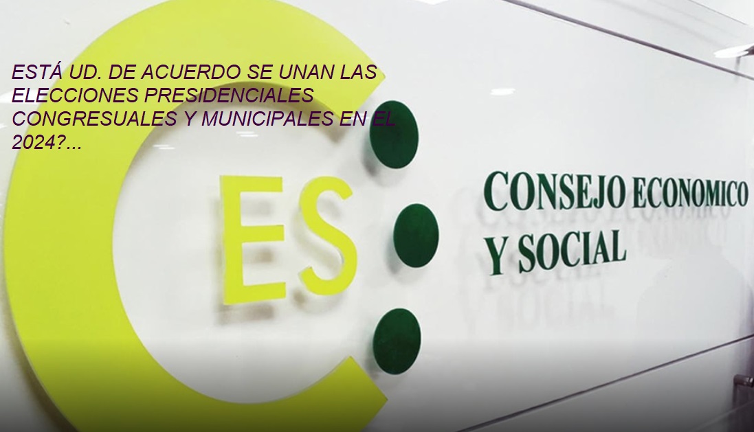 HAY INTENCIÓN DE UNIFICAR ELECCIONES EN 2024 y sería bueno…