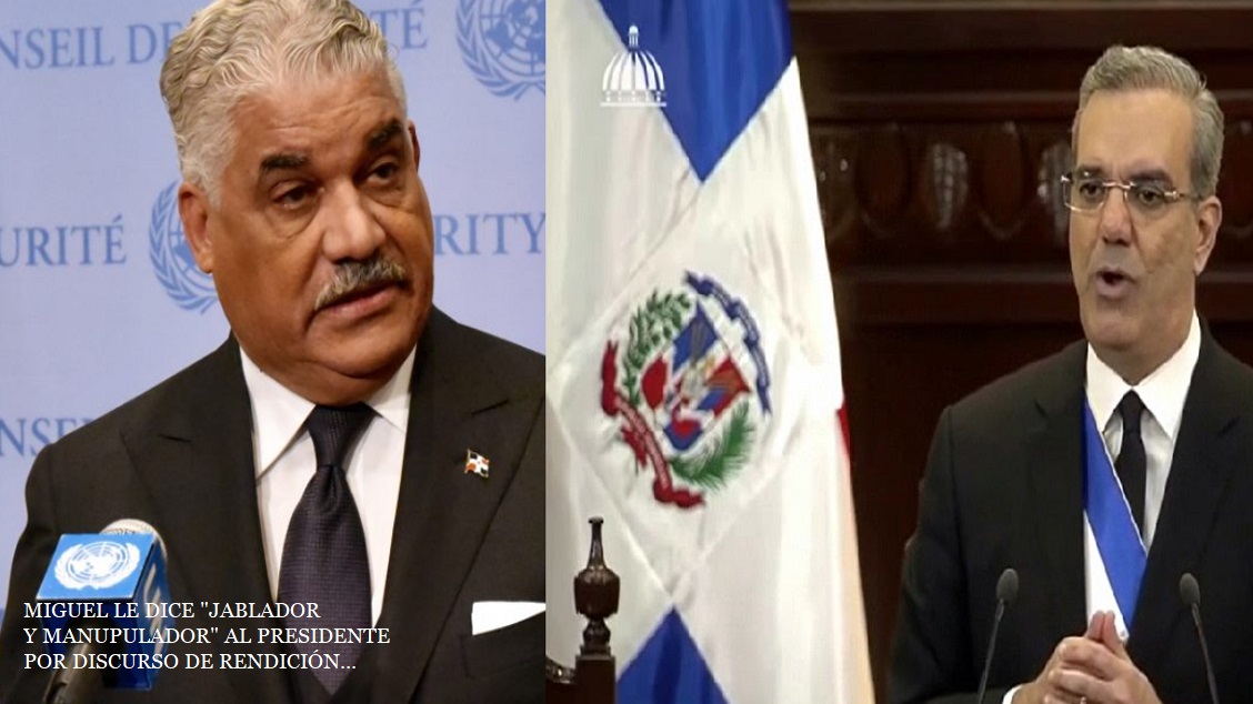 MIGUEL VARGAS LLAMA «JABLADOR Y MANIPULADOR» discurso de Abinader…