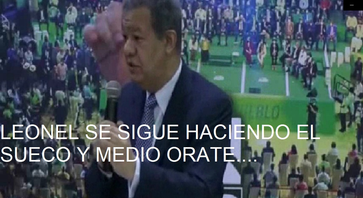 LEONEL FERNÁNDEZ SE SIGUE HACIENDO EL SUECO o medio orate….