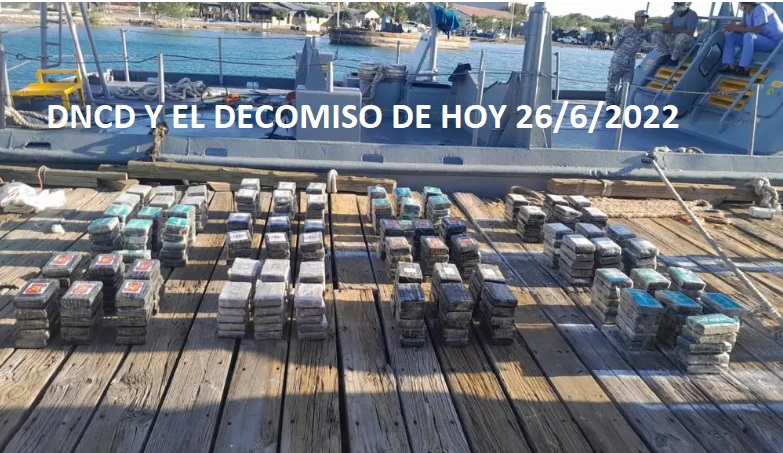 DNCD Y DECOMISO DE HOY: 371 PAQUETES DE COCA EN BANÍ; 26/6/2022…