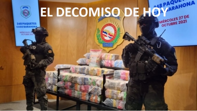 DNCD: EL DECOMISO DE HOY 29/6/2022; Atrapan 481 paquetes de cocaína…