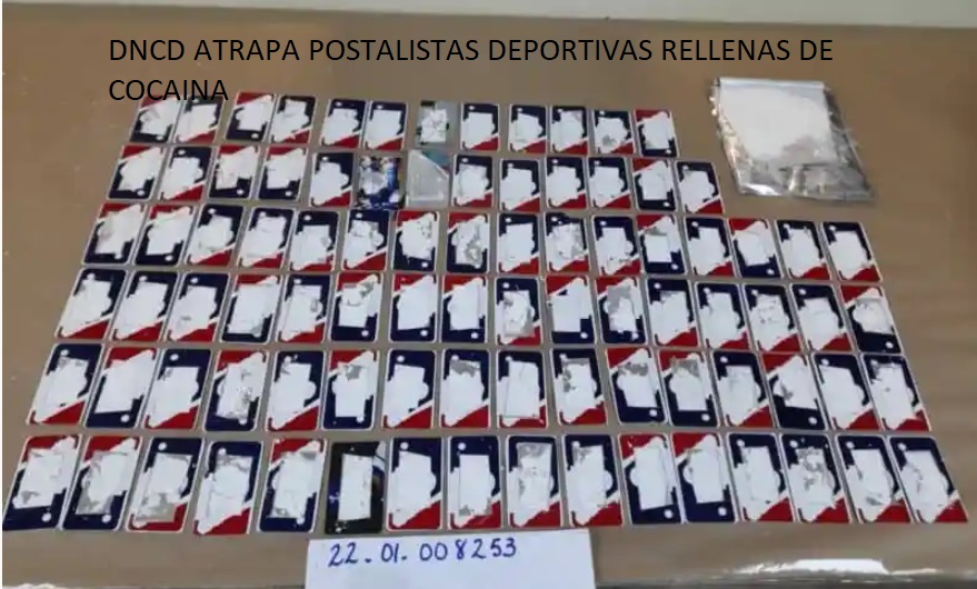 DNCD OCUPA 90 POSTALISTAS DEPORTIVAS rellenas de cocaína…