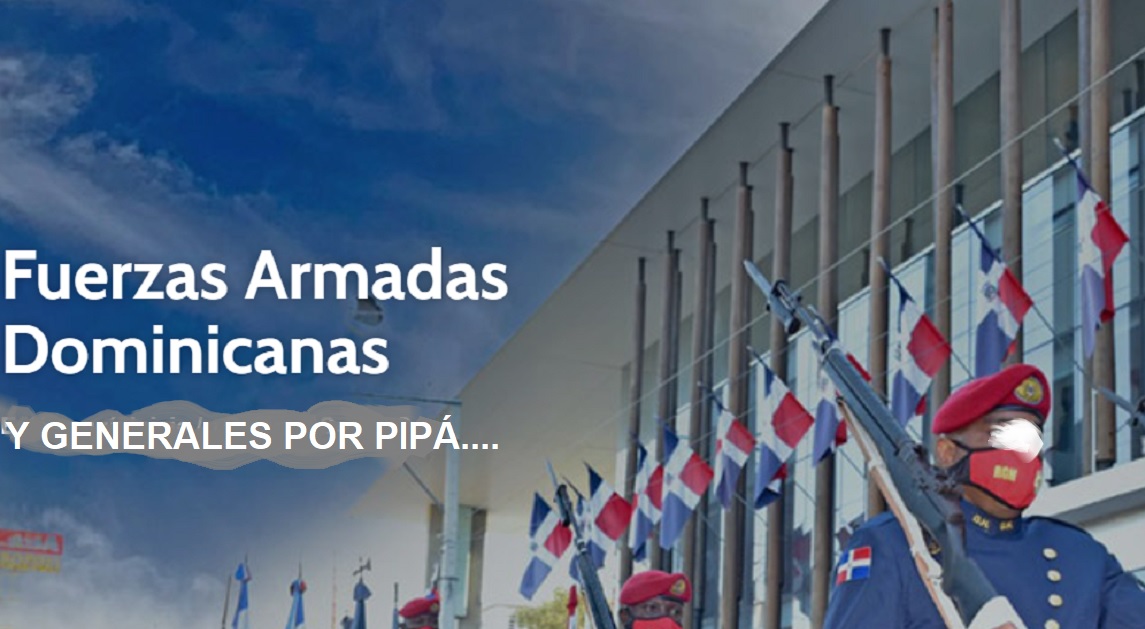 EN LAS FUERZAS ARMADAS Y PN quedan generales por pipá…