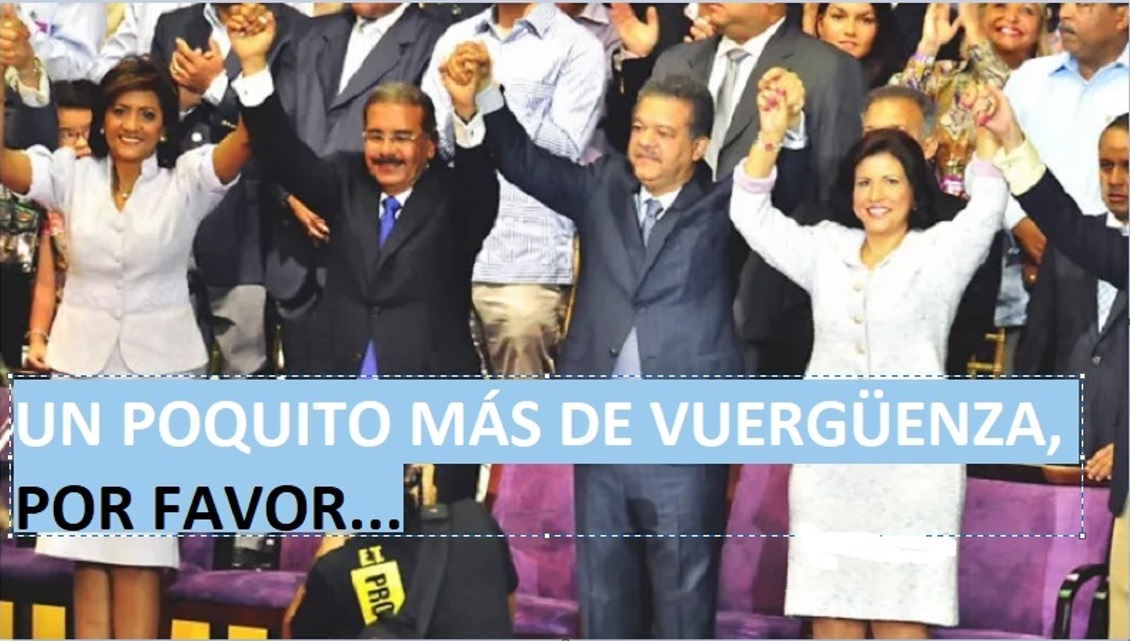 UN POQUITO MÁS DE VERGÜENZA, por favor…