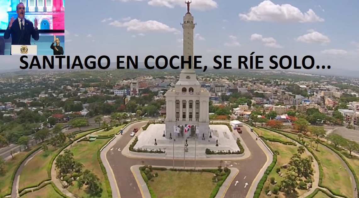 SANTIAGO VUELVE A SANTIAGO; se ríe solo……