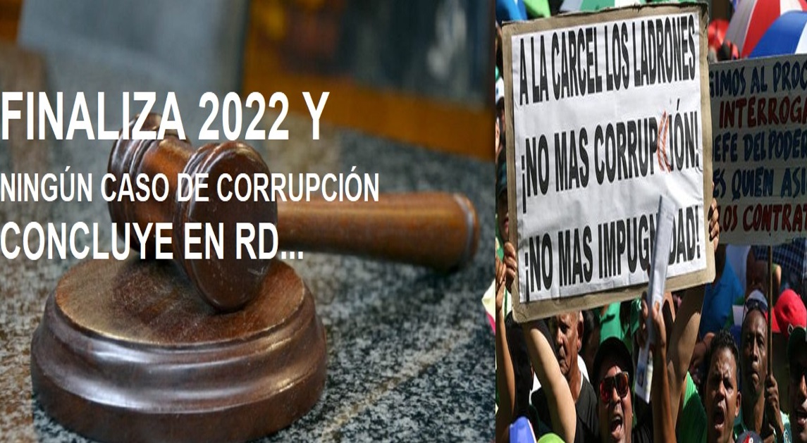 SE TERMINA 2022 y ningún condenado por corrupción…