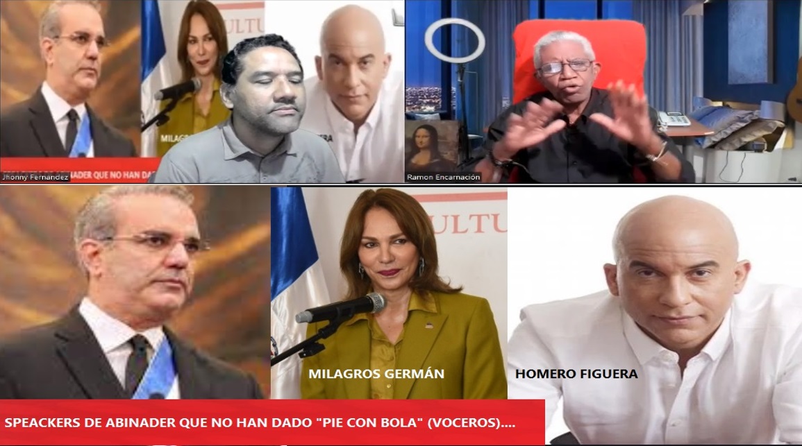 ABINADER NO TIENE SUERTE CON LOS VOCEROS; Por eso habla todos los días…