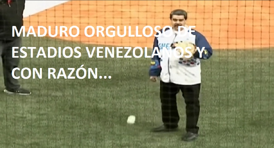 MADURO ORGULLOSO DE SUS ESTADIOS y con razón….