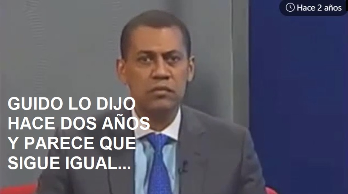 LO DIJO GUIDO GÓMEZ HACE 2 AÑOS y parece que todo sigue igual…