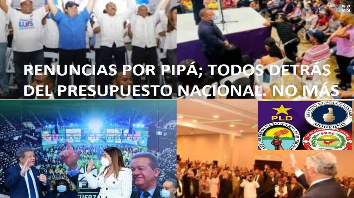 RENUNCIAS POLÍTICAS POR PIPÁ; Pica Pica hacen agosto…