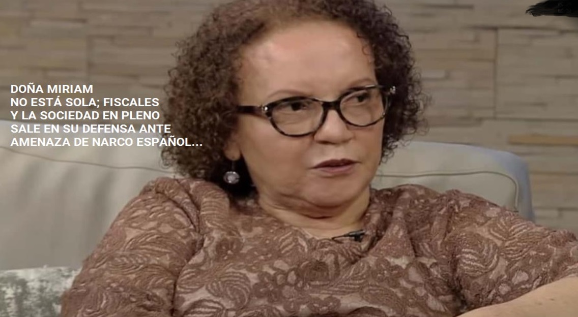 ESTAMOS CON DOÑA MIRIAM GERMÁN; Con amenazas no…