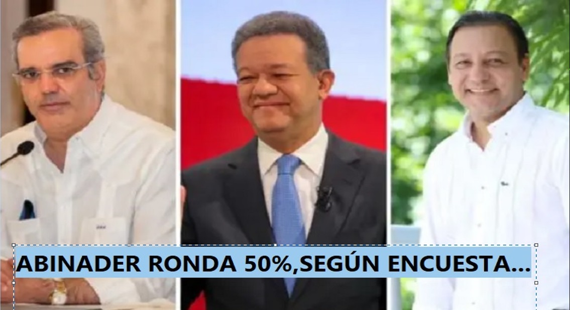 ABINADER AVENTAJA; LEONEL APRIETA Y ABEL BAJA, según encuesta…