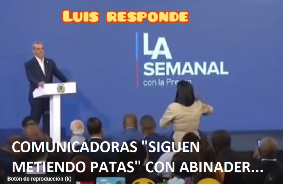 MUJERES PERIODISTAS “QUEDAN DE FEO” con Abinader….