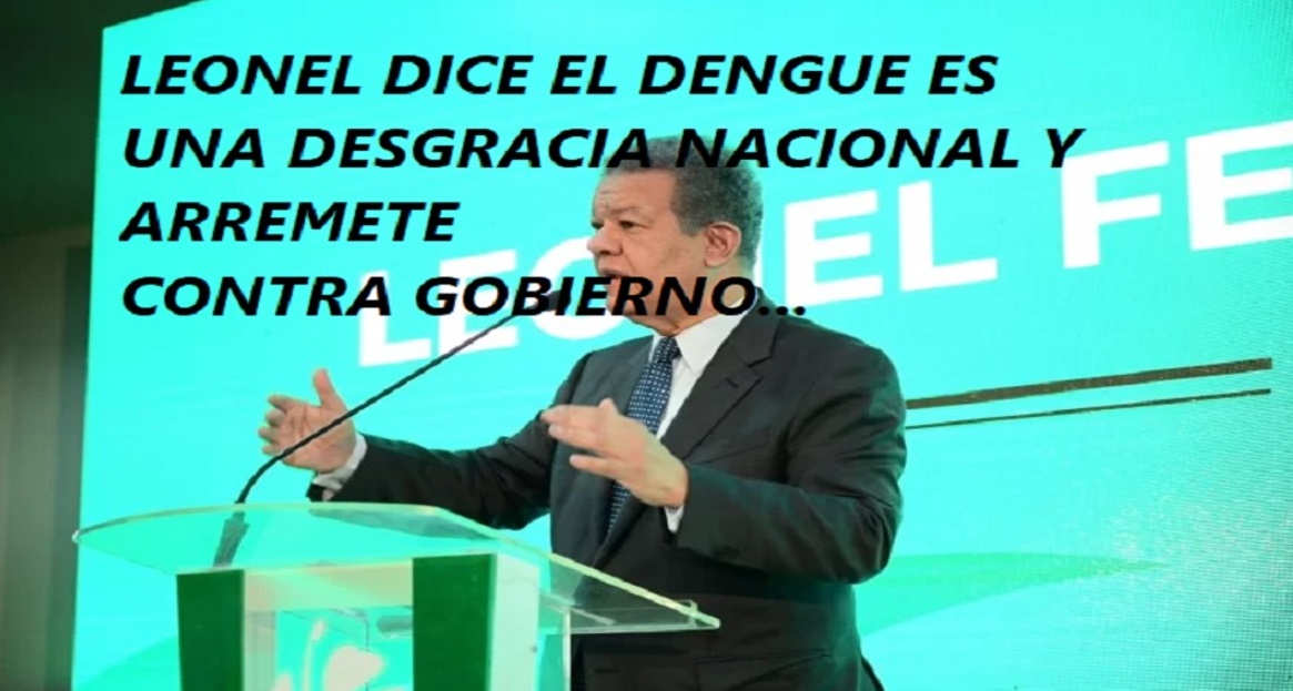 LEONEL FERNÁNDEZ: «Gobierno debe gastar menos en publicidad y más en el dengue»…